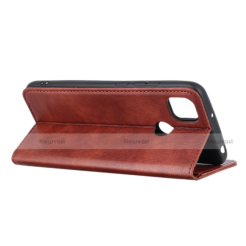 Leather Case Stands Flip Cover L04 Holder for Motorola Moto G9 Power