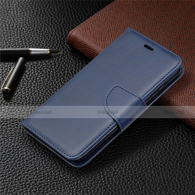 Leather Case Stands Flip Cover L04 Holder for Nokia 1.3 Blue