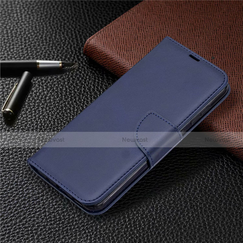 Leather Case Stands Flip Cover L04 Holder for Nokia 2.3 Blue