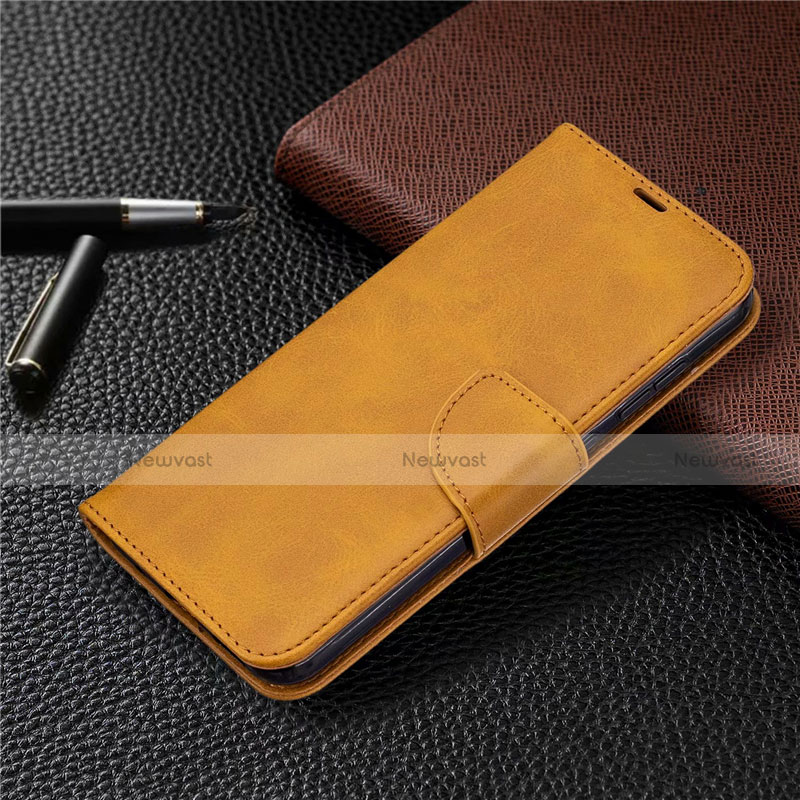 Leather Case Stands Flip Cover L04 Holder for Nokia 2.3 Yellow