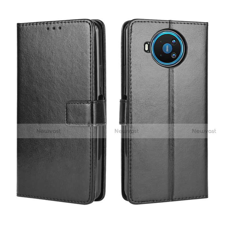 Leather Case Stands Flip Cover L04 Holder for Nokia 8.3 5G Black