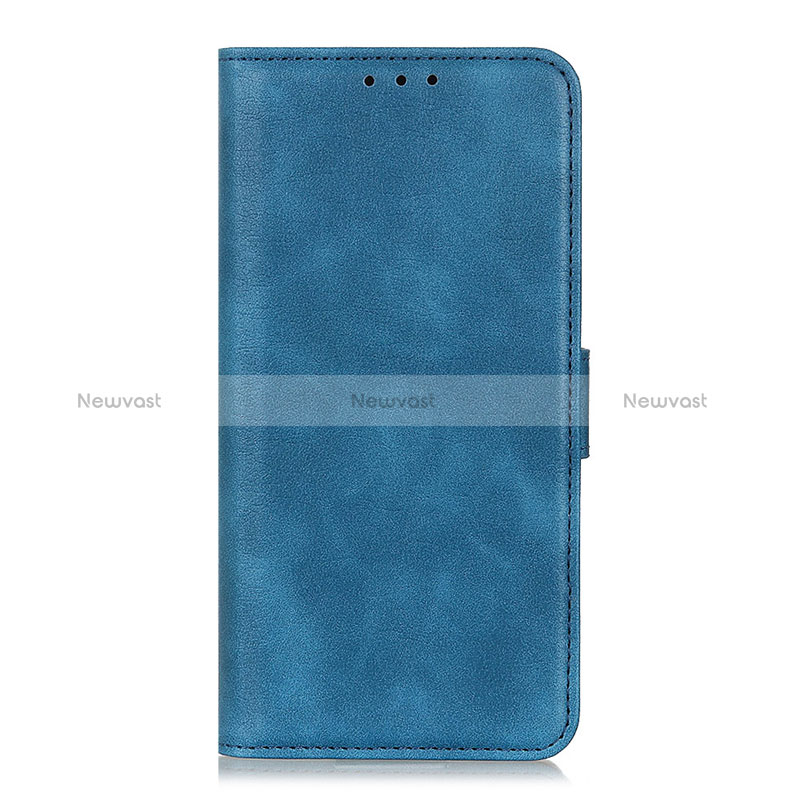 Leather Case Stands Flip Cover L04 Holder for Oppo A11s Blue