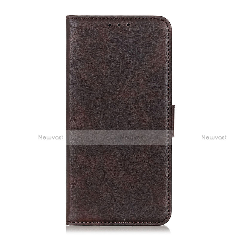 Leather Case Stands Flip Cover L04 Holder for Oppo A33 Brown