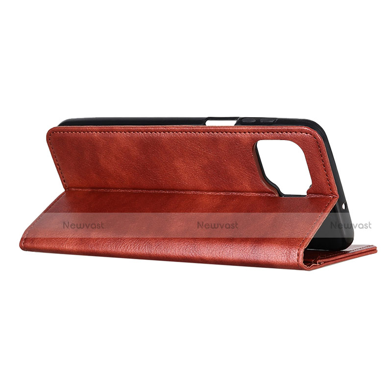 Leather Case Stands Flip Cover L04 Holder for Oppo F17 Pro