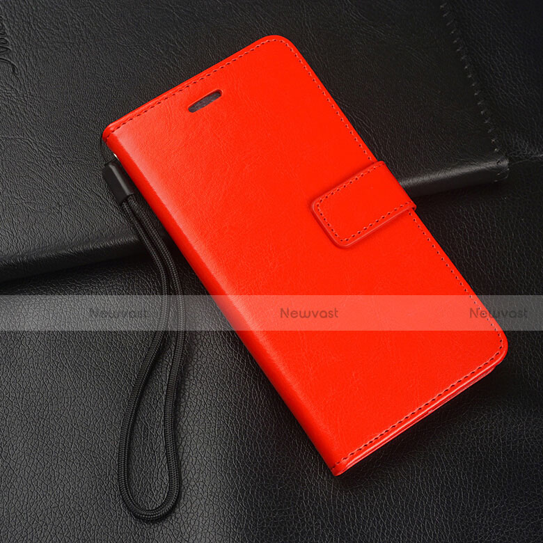 Leather Case Stands Flip Cover L04 Holder for Oppo Reno2 Red