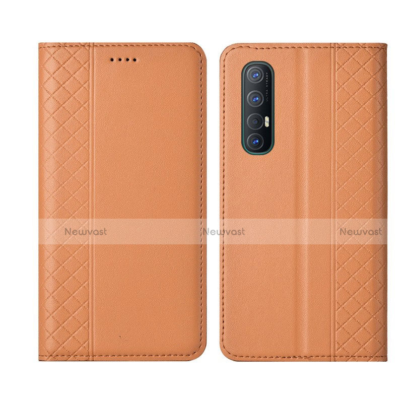 Leather Case Stands Flip Cover L04 Holder for Oppo Reno3 Pro