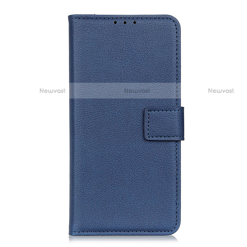 Leather Case Stands Flip Cover L04 Holder for Realme V5 5G Blue