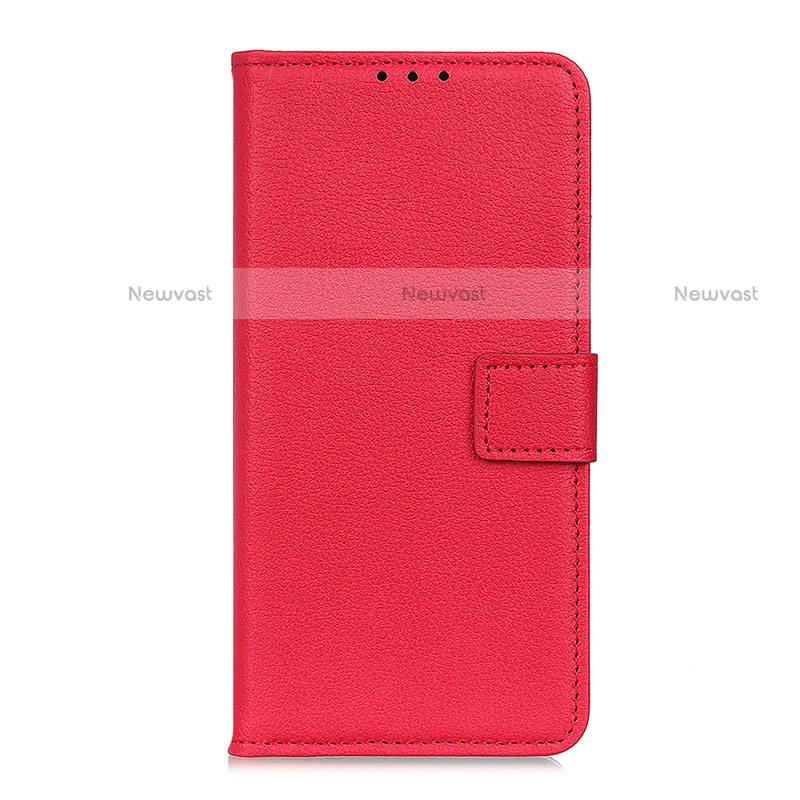 Leather Case Stands Flip Cover L04 Holder for Realme V5 5G Red