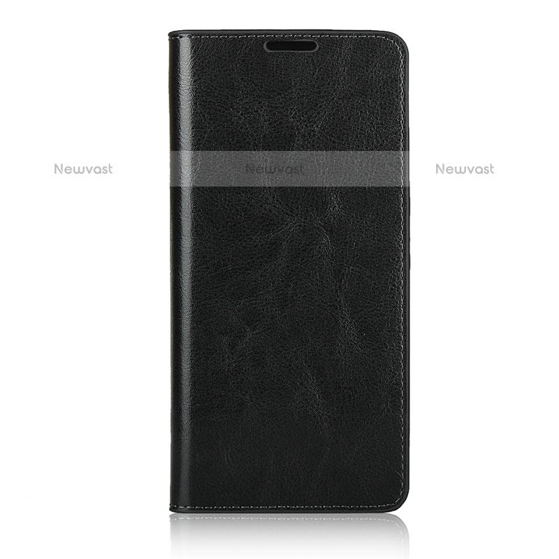 Leather Case Stands Flip Cover L04 Holder for Samsung Galaxy A71 4G A715 Black