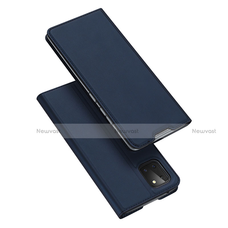 Leather Case Stands Flip Cover L04 Holder for Samsung Galaxy A81