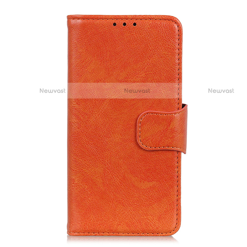 Leather Case Stands Flip Cover L04 Holder for Samsung Galaxy Note 20 Ultra 5G Orange