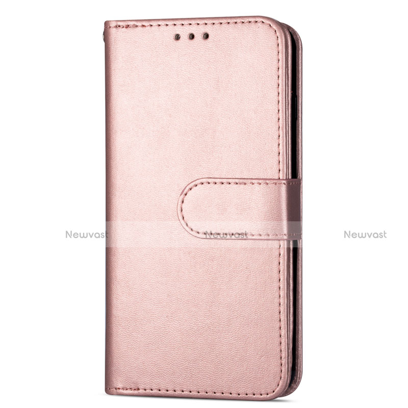 Leather Case Stands Flip Cover L04 Holder for Samsung Galaxy S20 5G Rose Gold