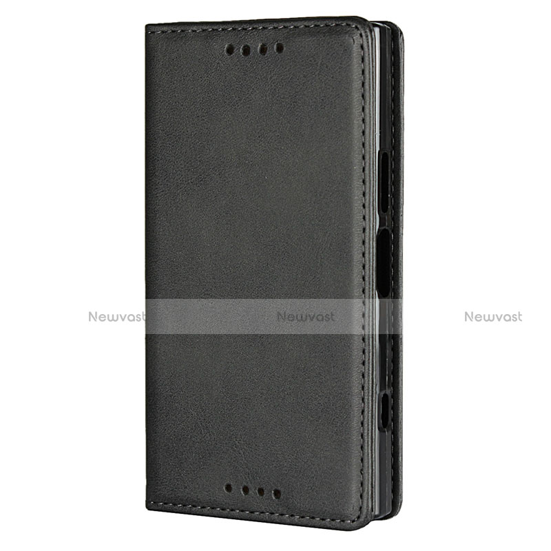 Leather Case Stands Flip Cover L04 Holder for Sony Xperia XZ1 Compact