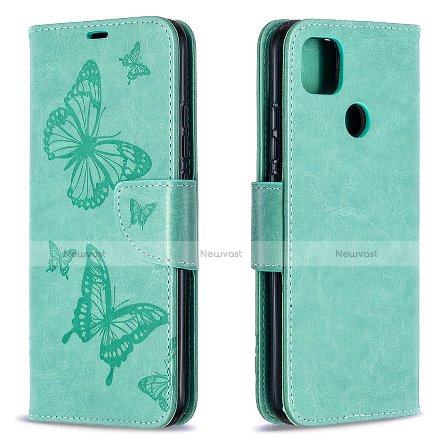 Leather Case Stands Flip Cover L04 Holder for Xiaomi Redmi 9 India