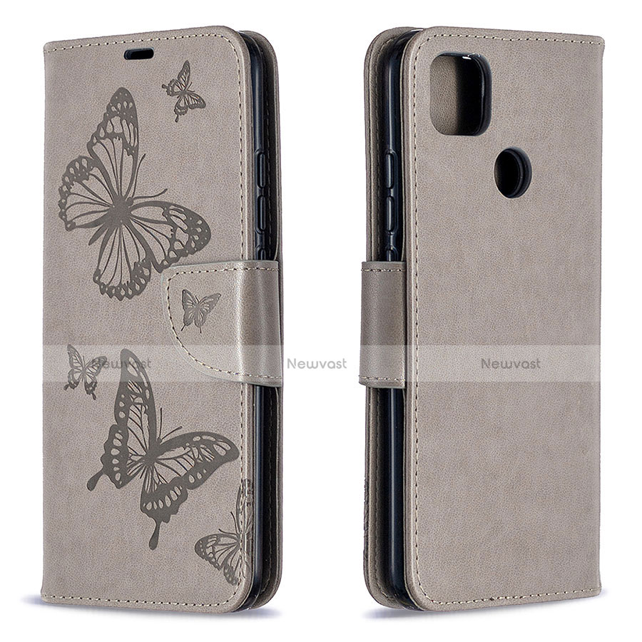 Leather Case Stands Flip Cover L04 Holder for Xiaomi Redmi 9 India