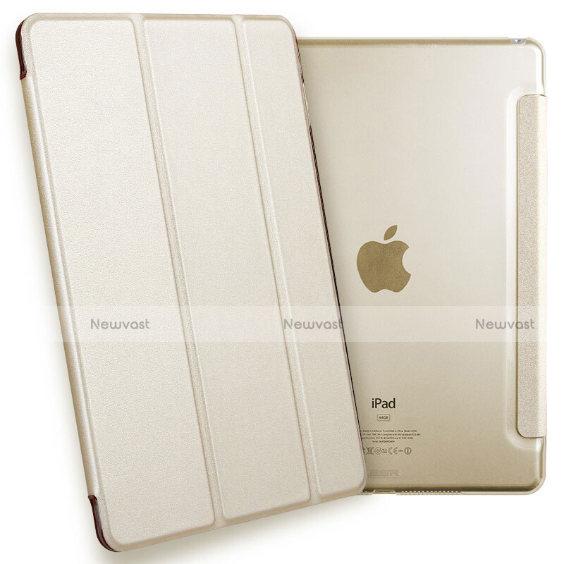 Leather Case Stands Flip Cover L05 for Apple iPad Mini 4 Gold