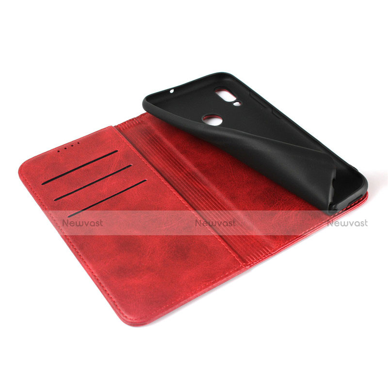 Leather Case Stands Flip Cover L05 for Huawei Honor 10 Lite Red