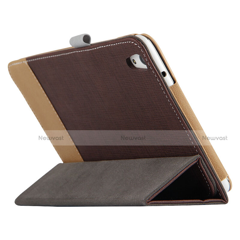 Leather Case Stands Flip Cover L05 for Huawei Honor Pad 2 Brown