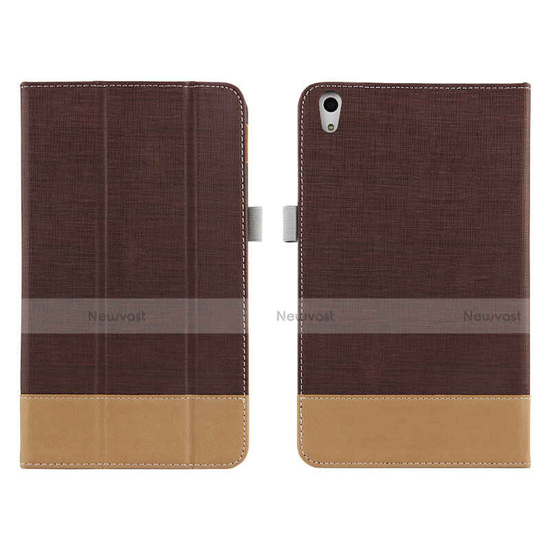 Leather Case Stands Flip Cover L05 for Huawei Honor Pad 2 Brown