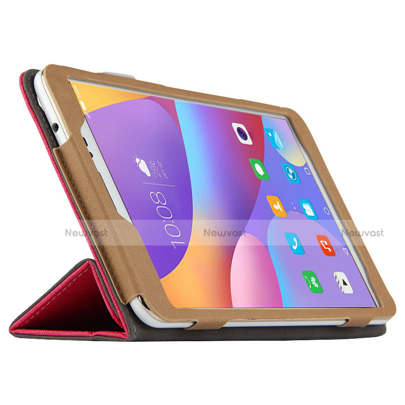 Leather Case Stands Flip Cover L05 for Huawei Honor Pad 2 Red