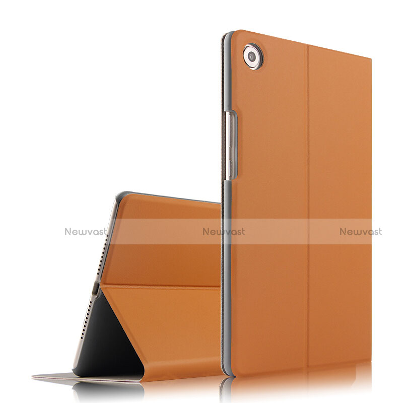 Leather Case Stands Flip Cover L05 for Huawei MediaPad M5 8.4 SHT-AL09 SHT-W09 Brown