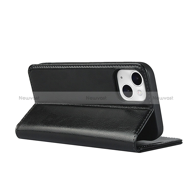 Leather Case Stands Flip Cover L05 Holder for Apple iPhone 15