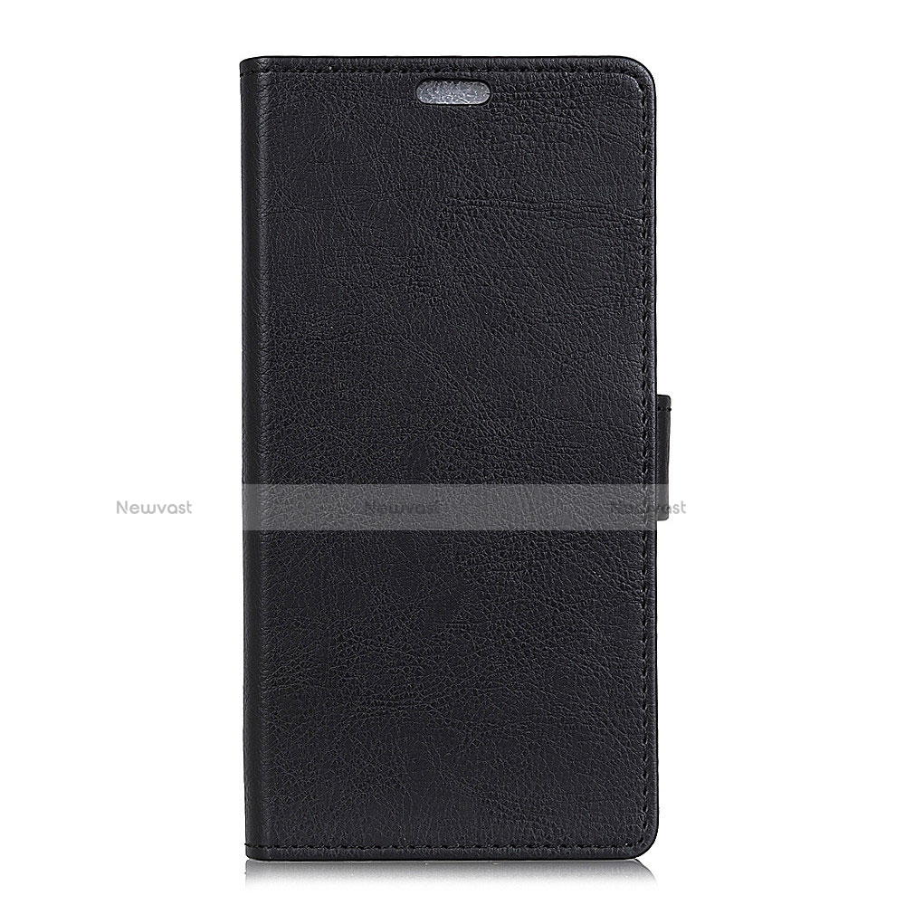 Leather Case Stands Flip Cover L05 Holder for Asus Zenfone Max Plus M1 ZB570TL Black