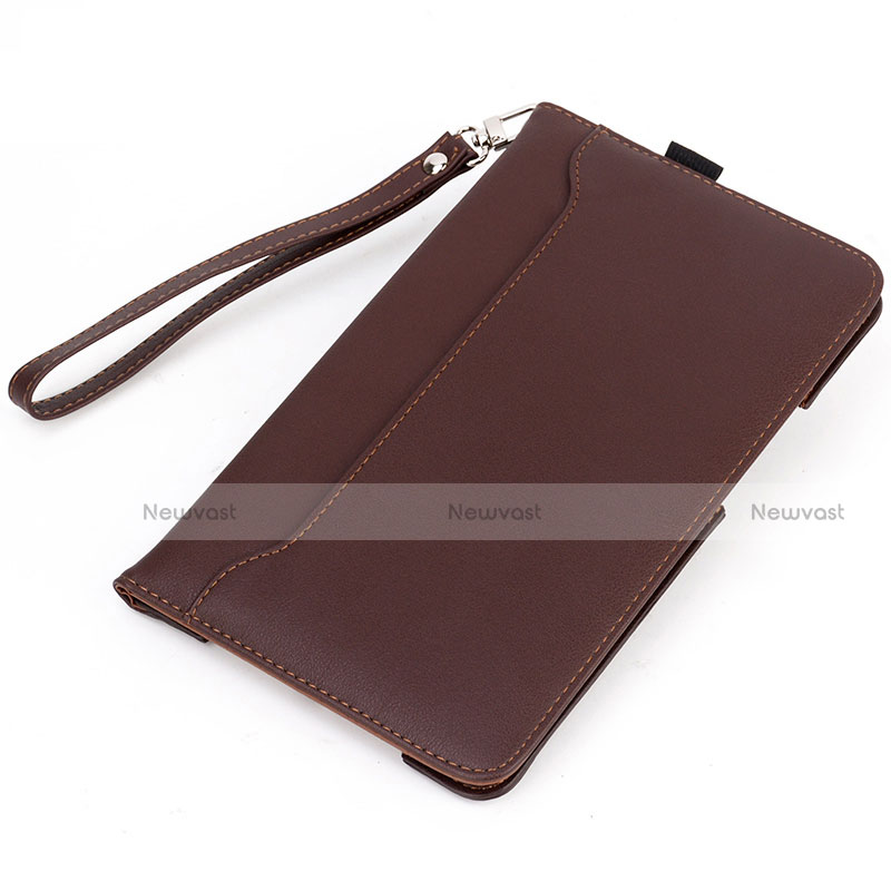 Leather Case Stands Flip Cover L05 Holder for Huawei MatePad 5G 10.4 Brown