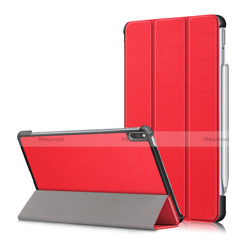 Leather Case Stands Flip Cover L05 Holder for Huawei MatePad Pro Red