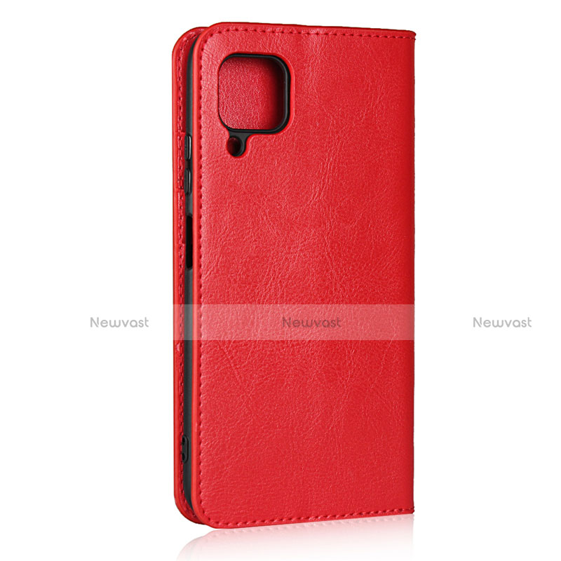 Leather Case Stands Flip Cover L05 Holder for Huawei Nova 6 SE Red