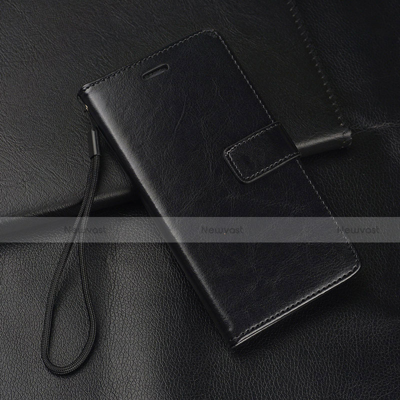 Leather Case Stands Flip Cover L05 Holder for Huawei P Smart Pro (2019) Black