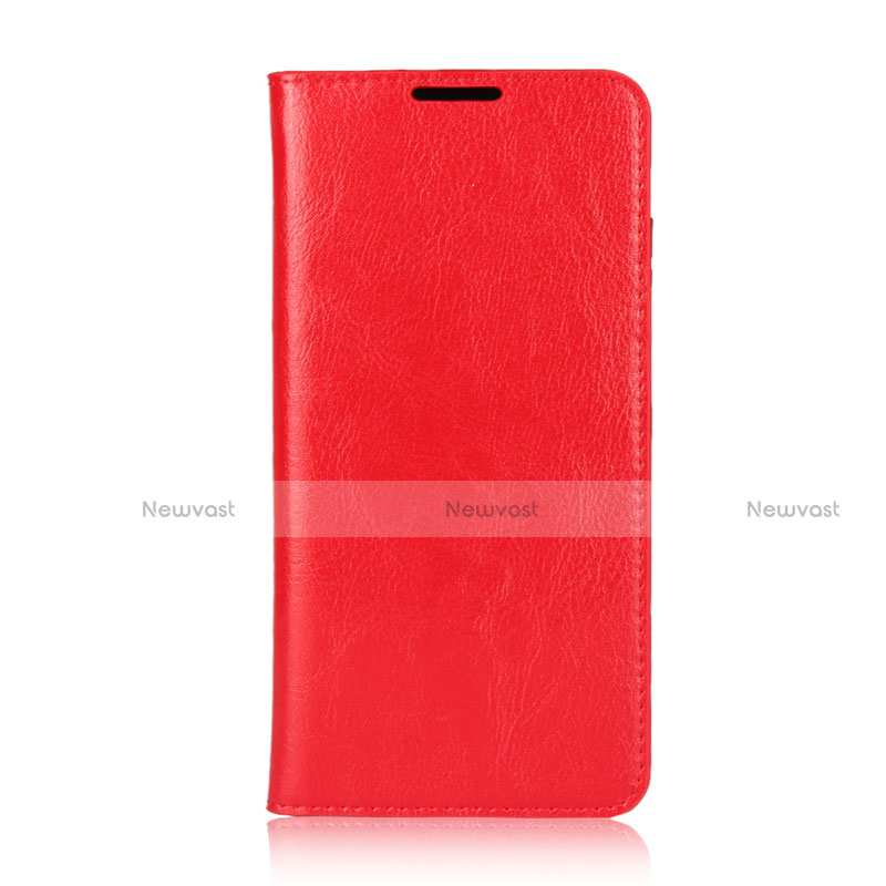 Leather Case Stands Flip Cover L05 Holder for Huawei P30 Lite New Edition Red