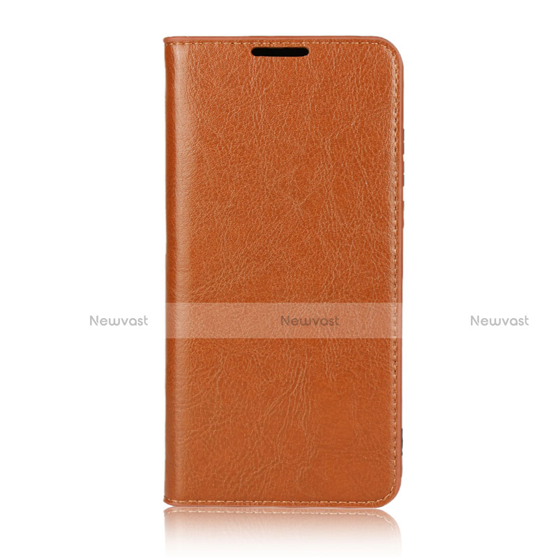 Leather Case Stands Flip Cover L05 Holder for Huawei P30 Lite XL Orange