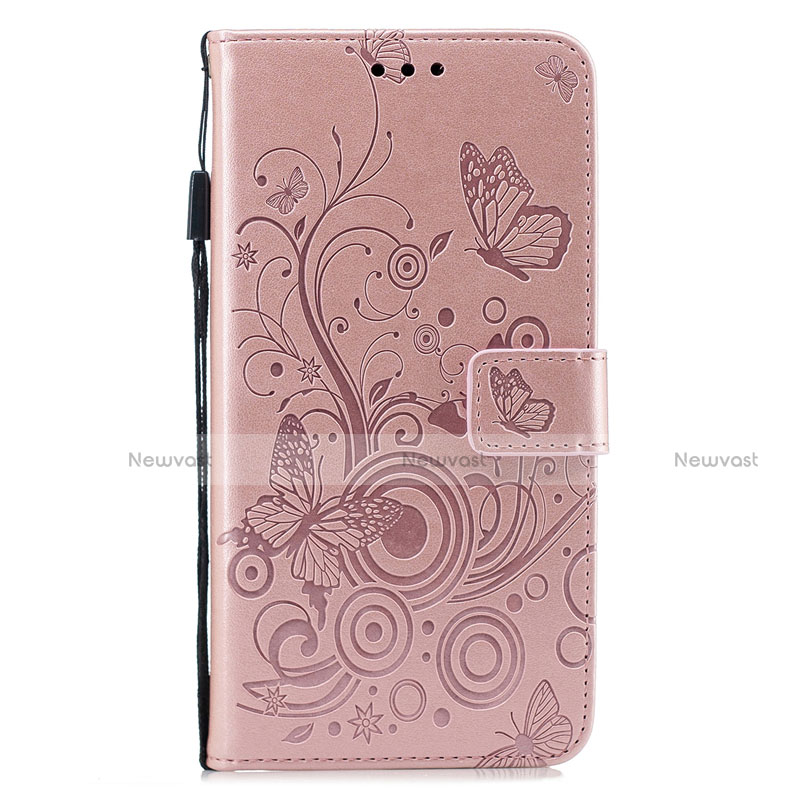 Leather Case Stands Flip Cover L05 Holder for Huawei P30 Pink