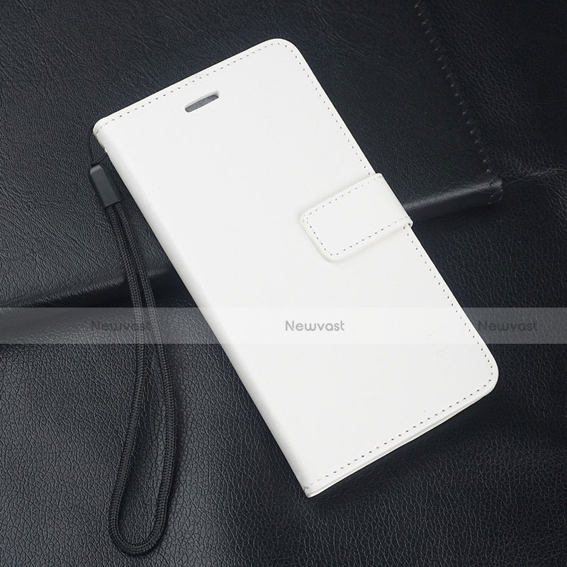 Leather Case Stands Flip Cover L05 Holder for Huawei Y9s White