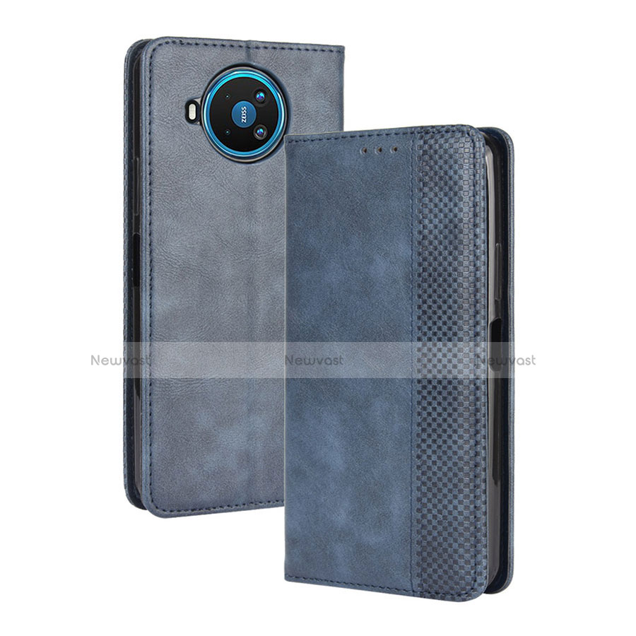 Leather Case Stands Flip Cover L05 Holder for Nokia 8.3 5G Blue