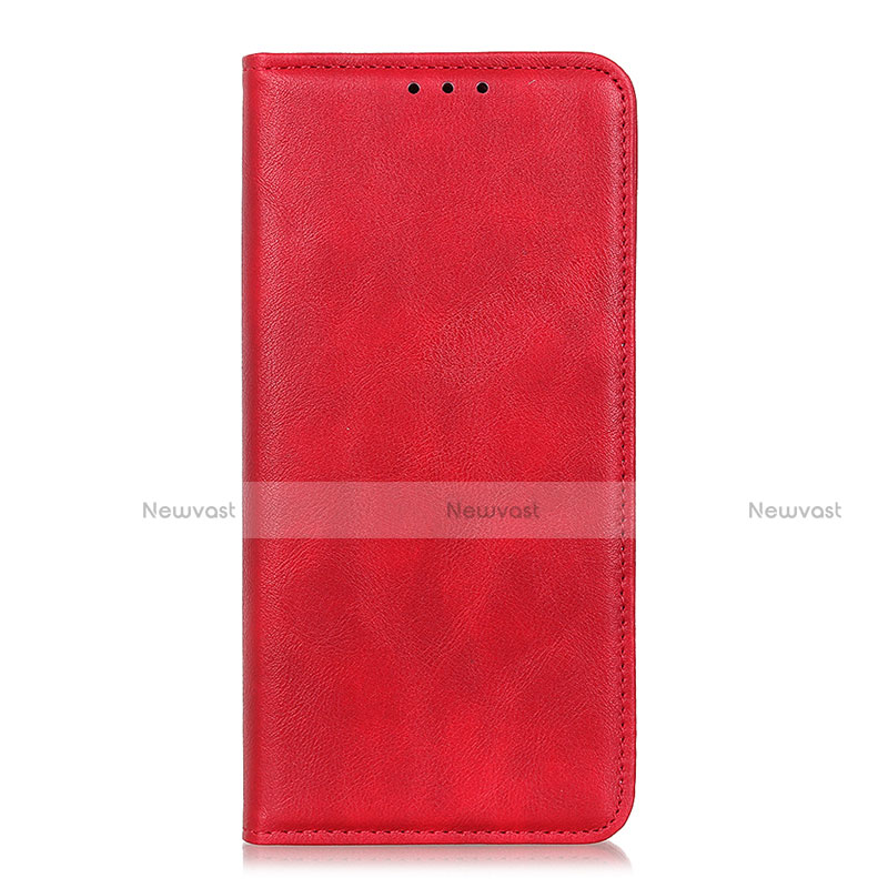 Leather Case Stands Flip Cover L05 Holder for OnePlus Nord N10 5G Red