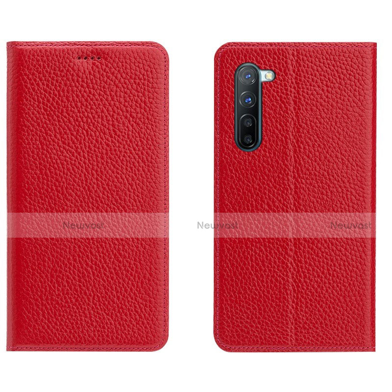 Leather Case Stands Flip Cover L05 Holder for Oppo F15