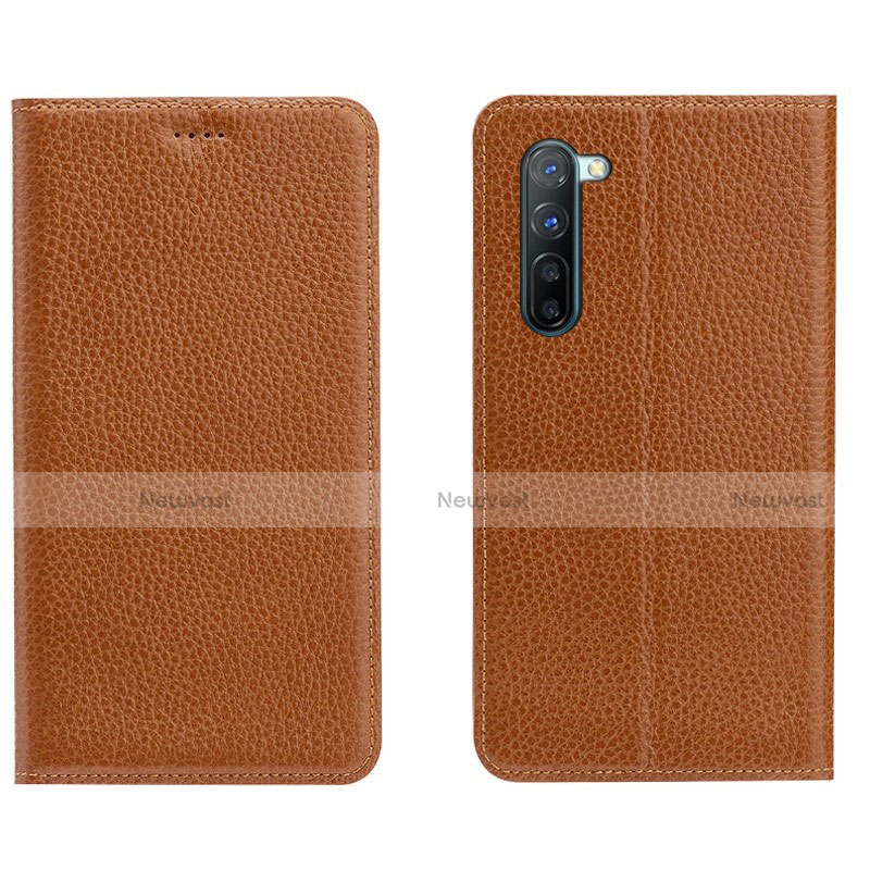 Leather Case Stands Flip Cover L05 Holder for Oppo F15