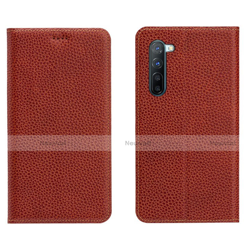 Leather Case Stands Flip Cover L05 Holder for Oppo Reno3