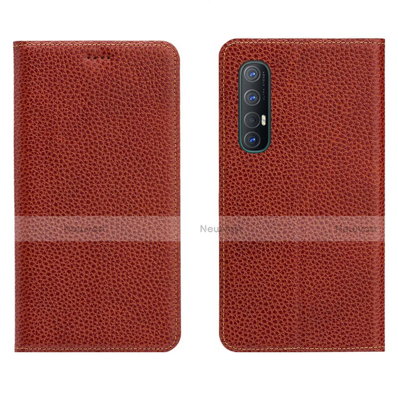 Leather Case Stands Flip Cover L05 Holder for Oppo Reno3 Pro