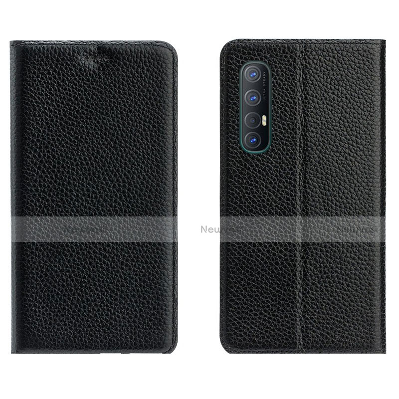 Leather Case Stands Flip Cover L05 Holder for Oppo Reno3 Pro