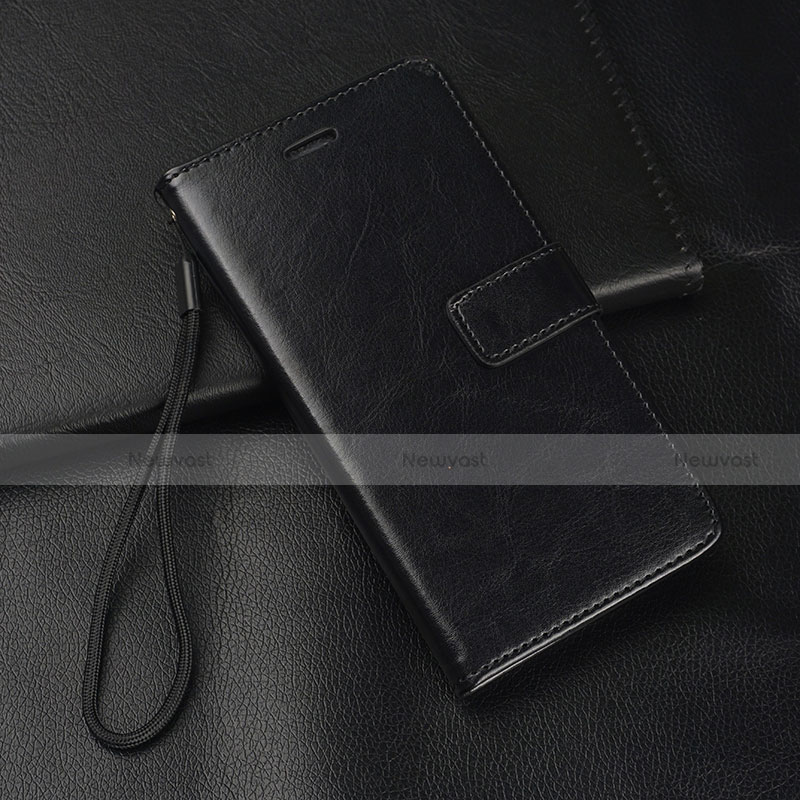 Leather Case Stands Flip Cover L05 Holder for Realme XT Black