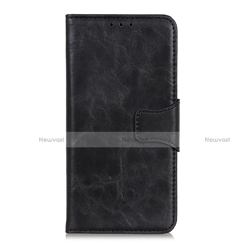 Leather Case Stands Flip Cover L05 Holder for Samsung Galaxy A11 Black