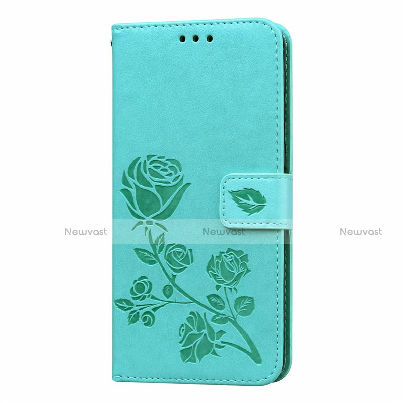 Leather Case Stands Flip Cover L05 Holder for Samsung Galaxy M31 Prime Edition Green