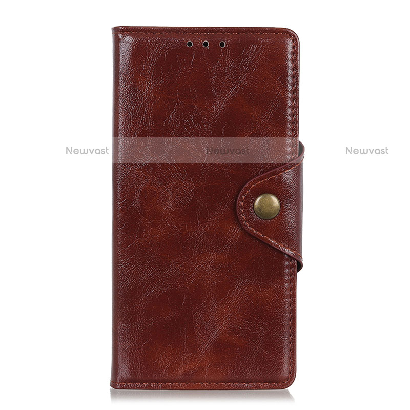 Leather Case Stands Flip Cover L05 Holder for Samsung Galaxy Note 20 Ultra 5G Brown