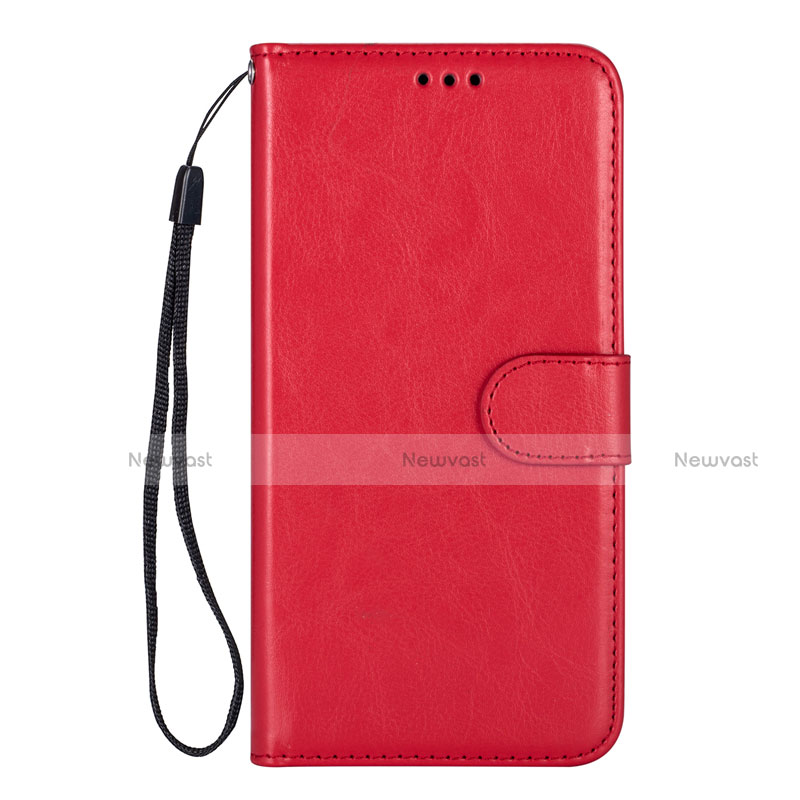 Leather Case Stands Flip Cover L05 Holder for Samsung Galaxy S20 Ultra Red