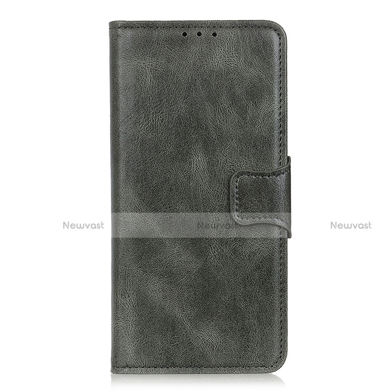 Leather Case Stands Flip Cover L05 Holder for Samsung Galaxy XCover Pro Midnight Green