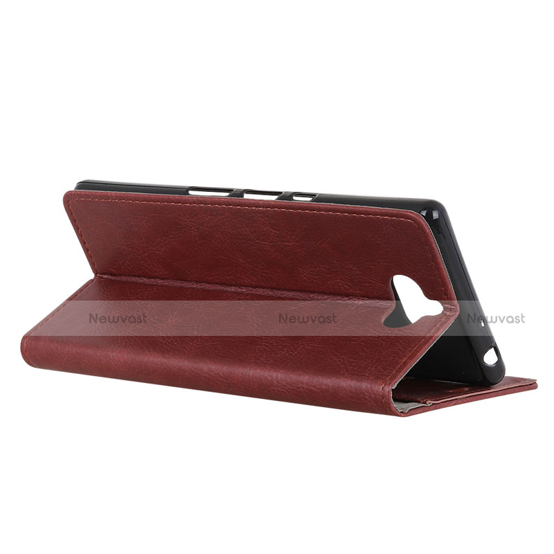 Leather Case Stands Flip Cover L05 Holder for Sony Xperia 8