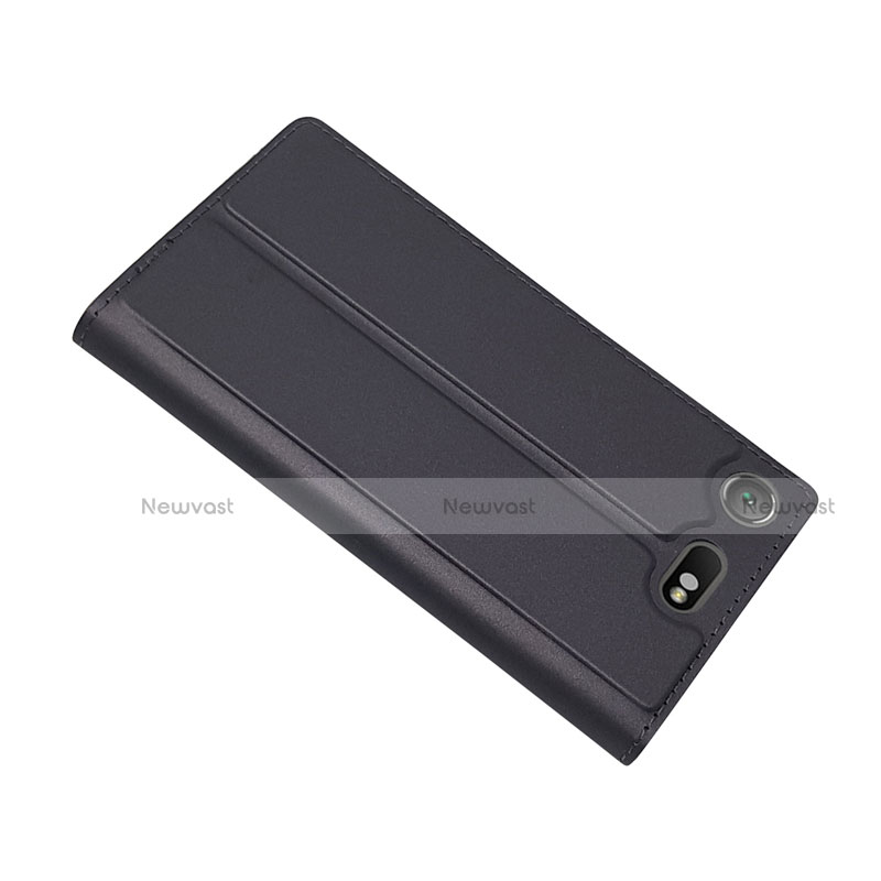 Leather Case Stands Flip Cover L05 Holder for Sony Xperia XZ1 Compact